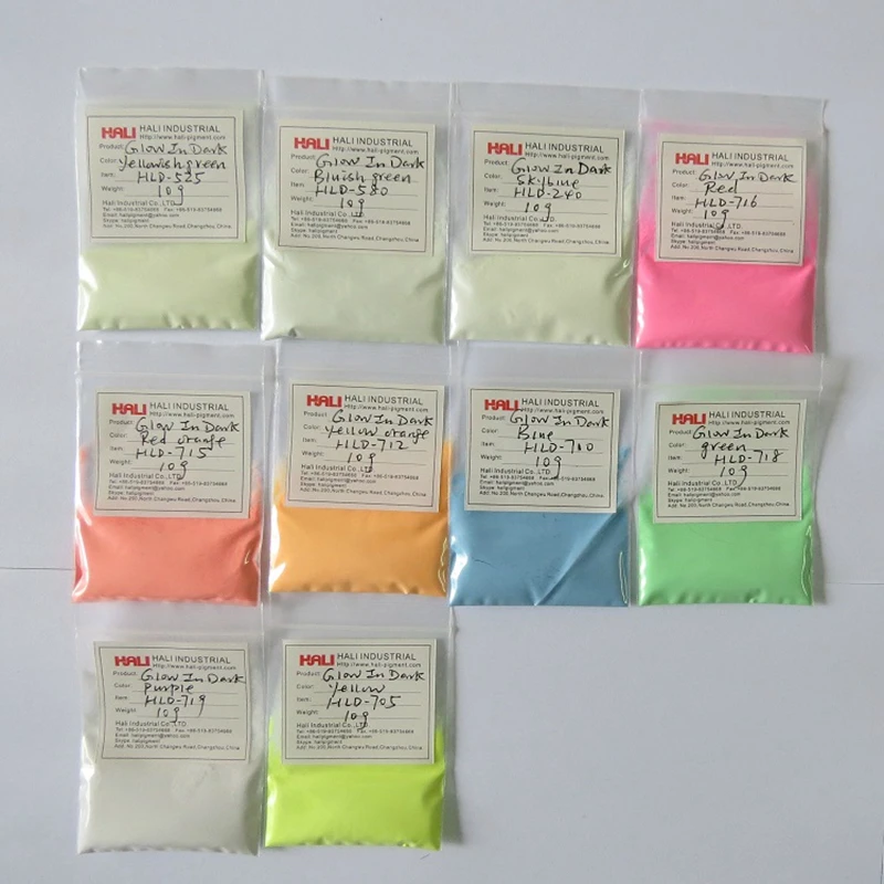 Пигмент светящийся в темноте фотолюминесцентный пигмент порошок товар: HLD7C цвет: