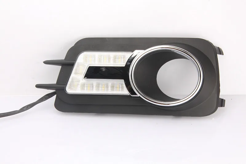 Автомобильный мигающий 1 пара для Volkswagen VW Tiguan 2010 2011 2012 светодиодный DRL дневные ходовые огни Дневной светильник противотуманный светильник
