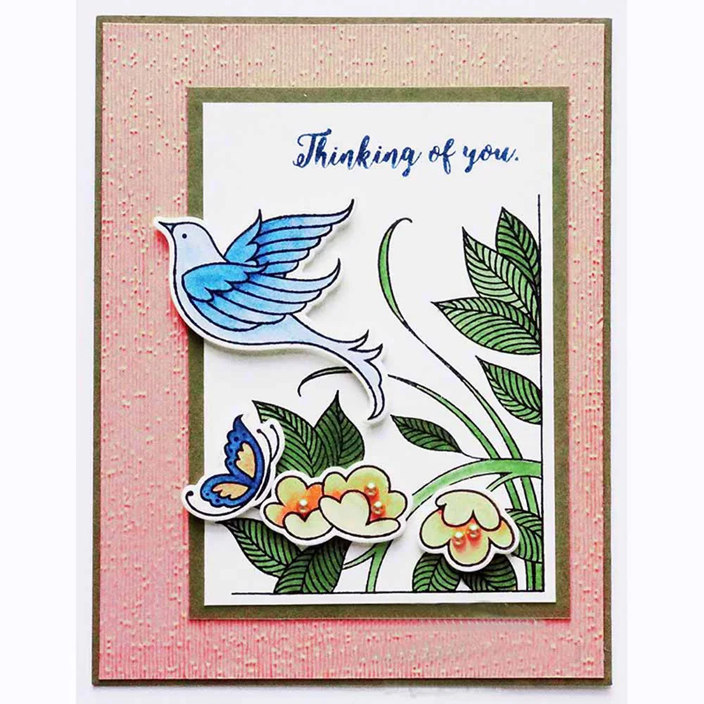 Flower Plant Bird Coener Backdrop Metal Cutting Dies New 2018 Craft Scrapbooking for DIY Alubm Photo Card Cuts Decorations | Дом и сад