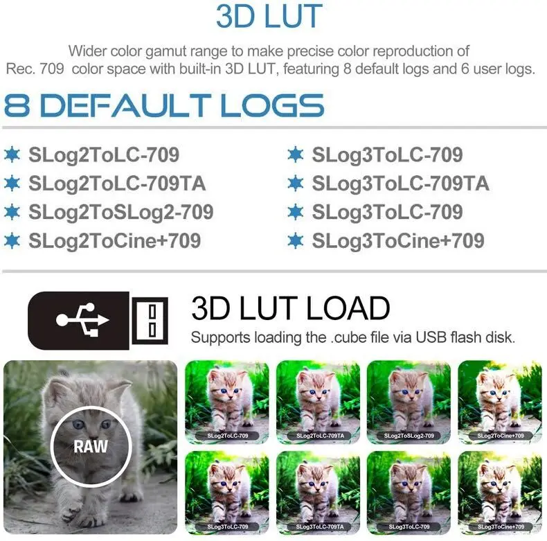 Lilliput A8 8.9 Inch Utra Slim IPS Full HD 1920x1200 4K HDMI 3D-LUT On-camera Video Field Monitor for DSLR Camera |