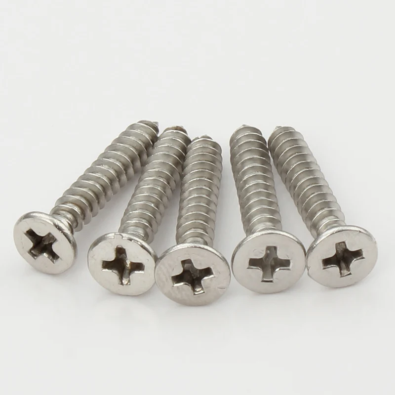 Саморезы из нержавеющей стали 304 винты с плоской головкой мебельная фурнитура