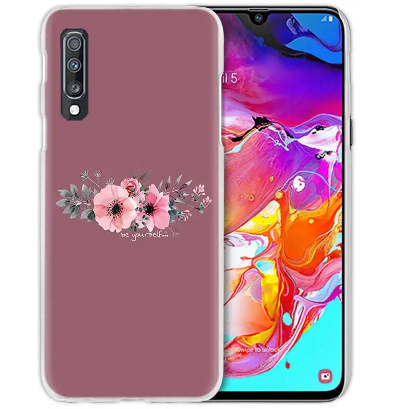 Слова и узорами чехол для samsung Galaxy A50 A70 A80 A20e A60 A40 A30 A20 A10 A8 A6 плюс A9 A7 жесткий чехол для телефона из поликарбоната с Coque