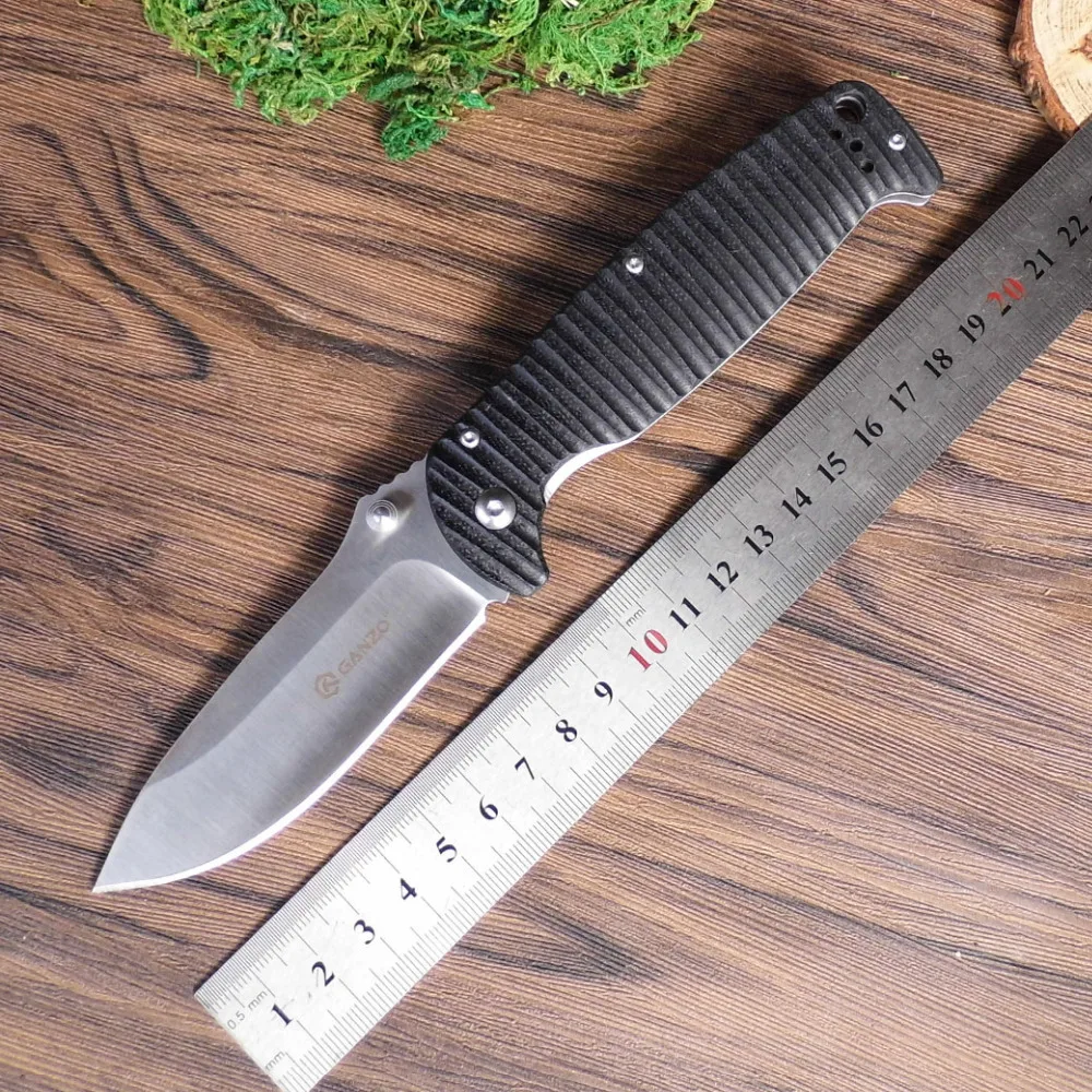 Ganzo G742-1 58-60HRC 440C G10 или деревянной ручкой складной Ножи Открытый выживания инструмент Отдых на природе Охота Карманный Ножи тактический EDC инструмент