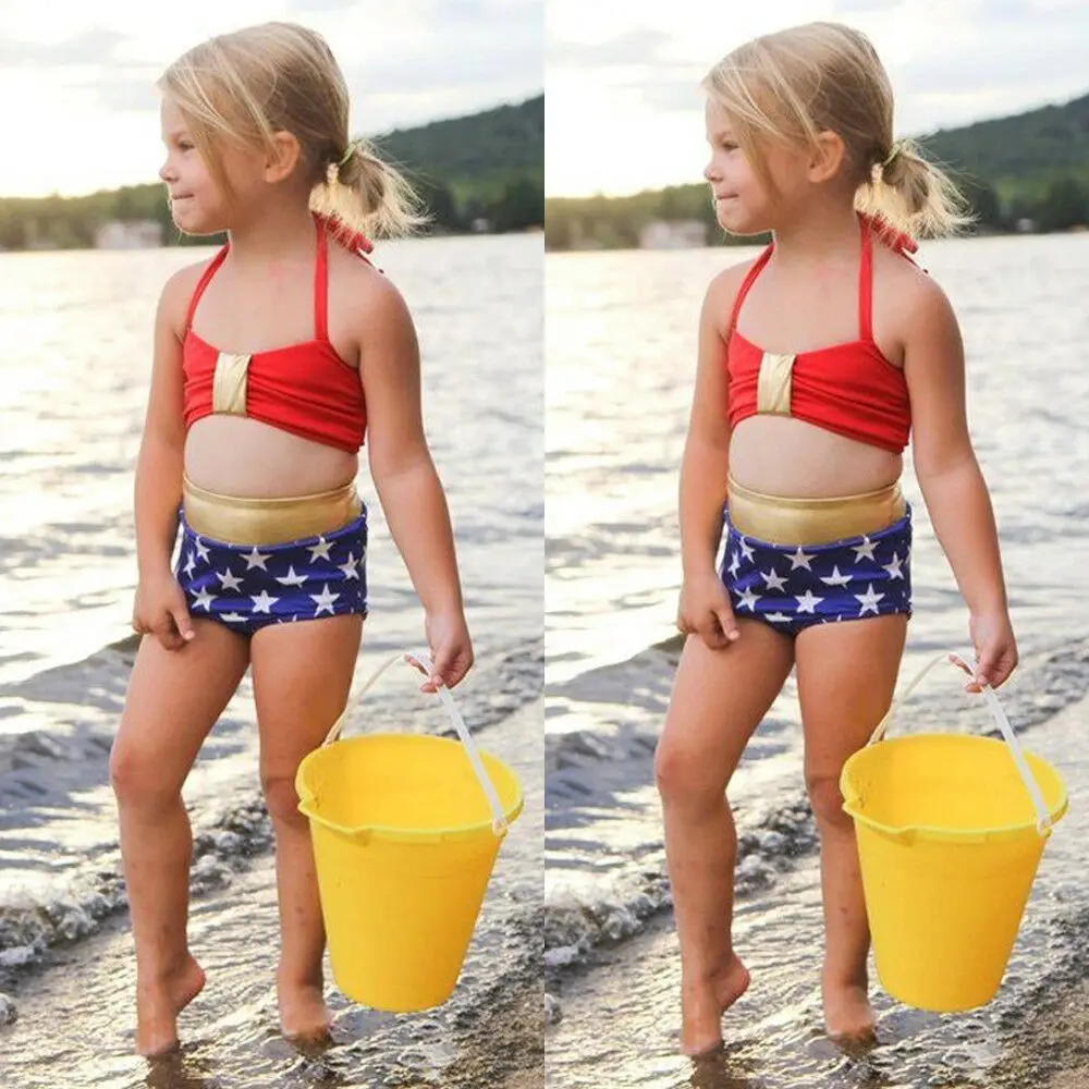 2019 брендовый детский купальник для маленьких девочек женский бикини купальная
