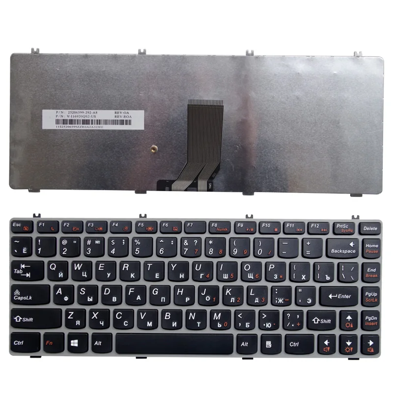 Русская клавиатура для ноутбука LENOVO Y470 Y470A Y470P Y470N y471 y471A Y471P RU с серой коробкой|laptop