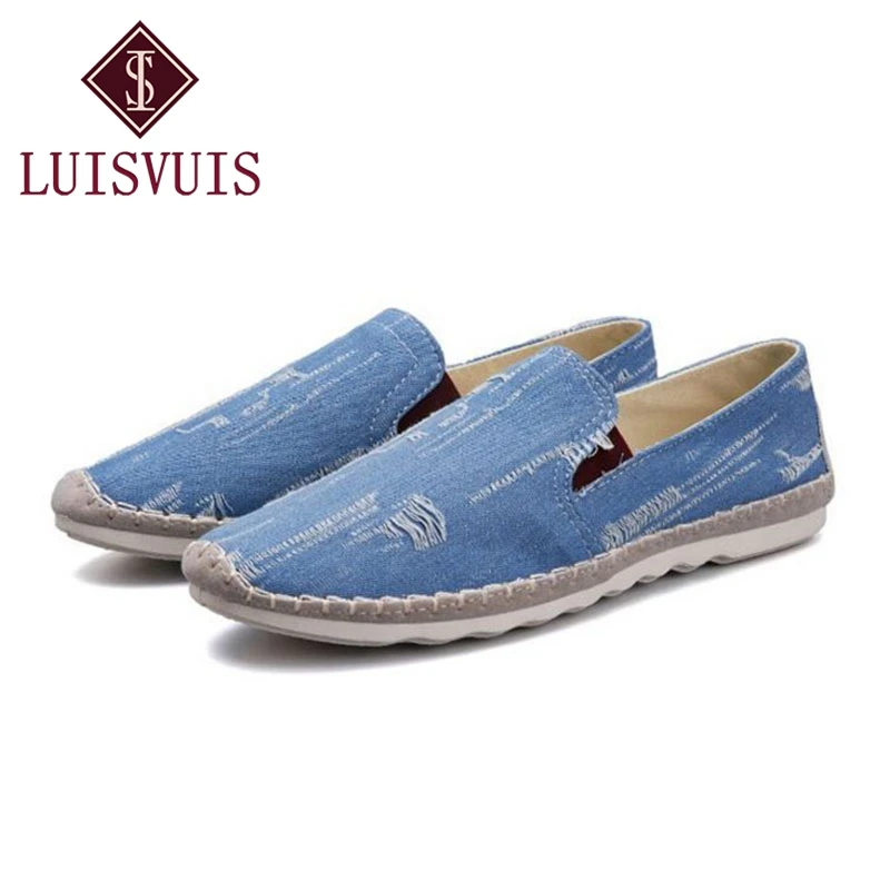 LUISVUIS простой Для мужчин повседневная обувь круглый носок слипоны одноцветное