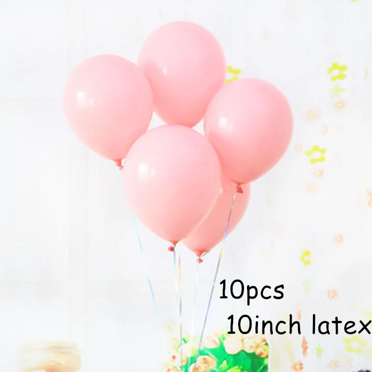 10pcs 10inch pink 18 дюймов, розовое золото, сердце, фольгированный шар, розовое золото, латексный, для свадьбы, дня рождения, вечеринки, конфетти, гелиевые шары, украшение для детей, Balaos - Цвет: 10pcs 10inch pink