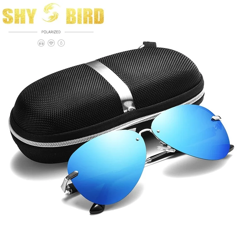 

Brand Sunglasses Men Polarized Driving Coating Sunglasses For Men Classic Rimless Glasses gafas de sol hombre