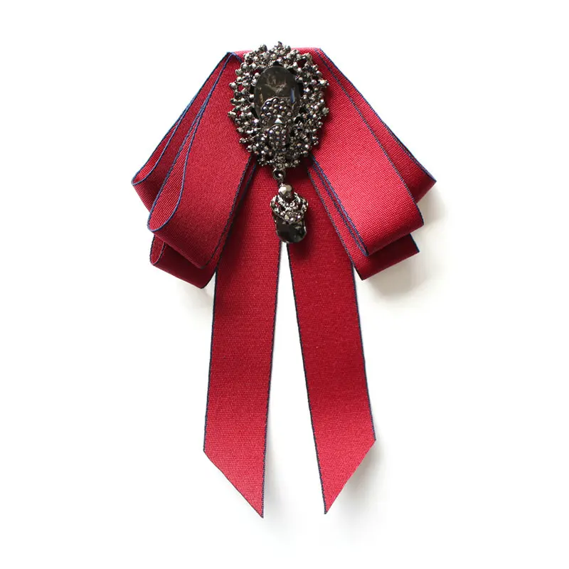 Handmade Bowtie Официальная Мужская Свадебная рубашка с воротником и галстуком-бабочкой броши на булавке бабочка эластичная лента Стразы Хрустальная ленточка с бантиками - Цвет: Handmade Bowtie
