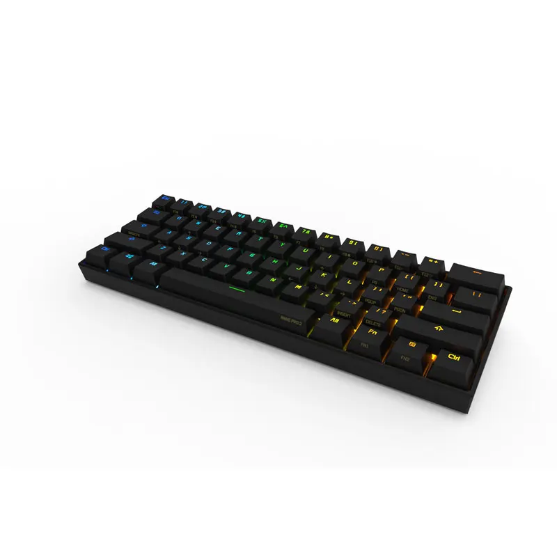 Anne Pro2 Мини Портативный 60% NKRO механическая клавиатура RGB подсветка Беспроводная bluetooth игровая клавиатура съемный кабель