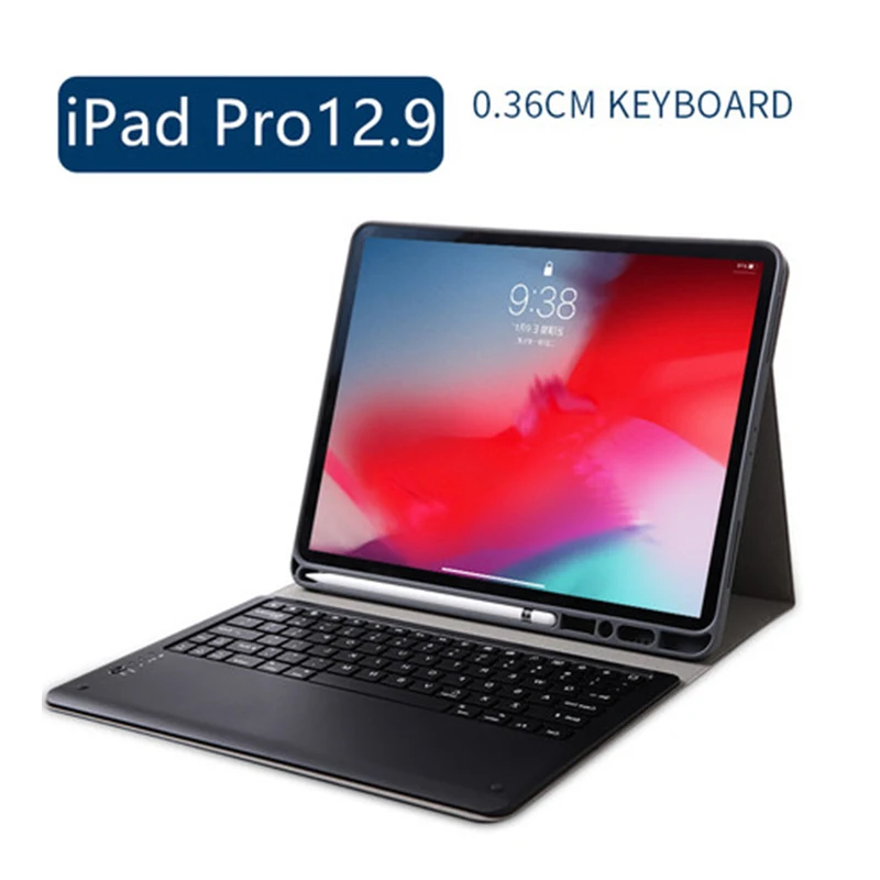 Тонкий беспроводной Чехол для клавиатуры Apple iPad Pro 12 9 2018 тканевый кожаный полный