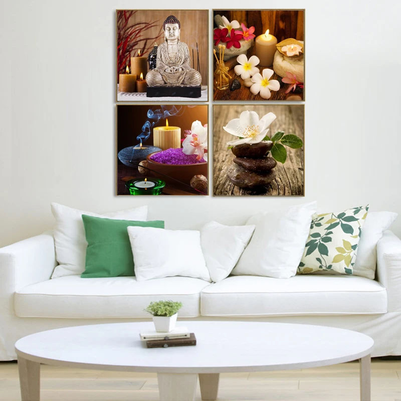Картина на холсте для стены картины гостиной 4 шт. холст Современная печать
