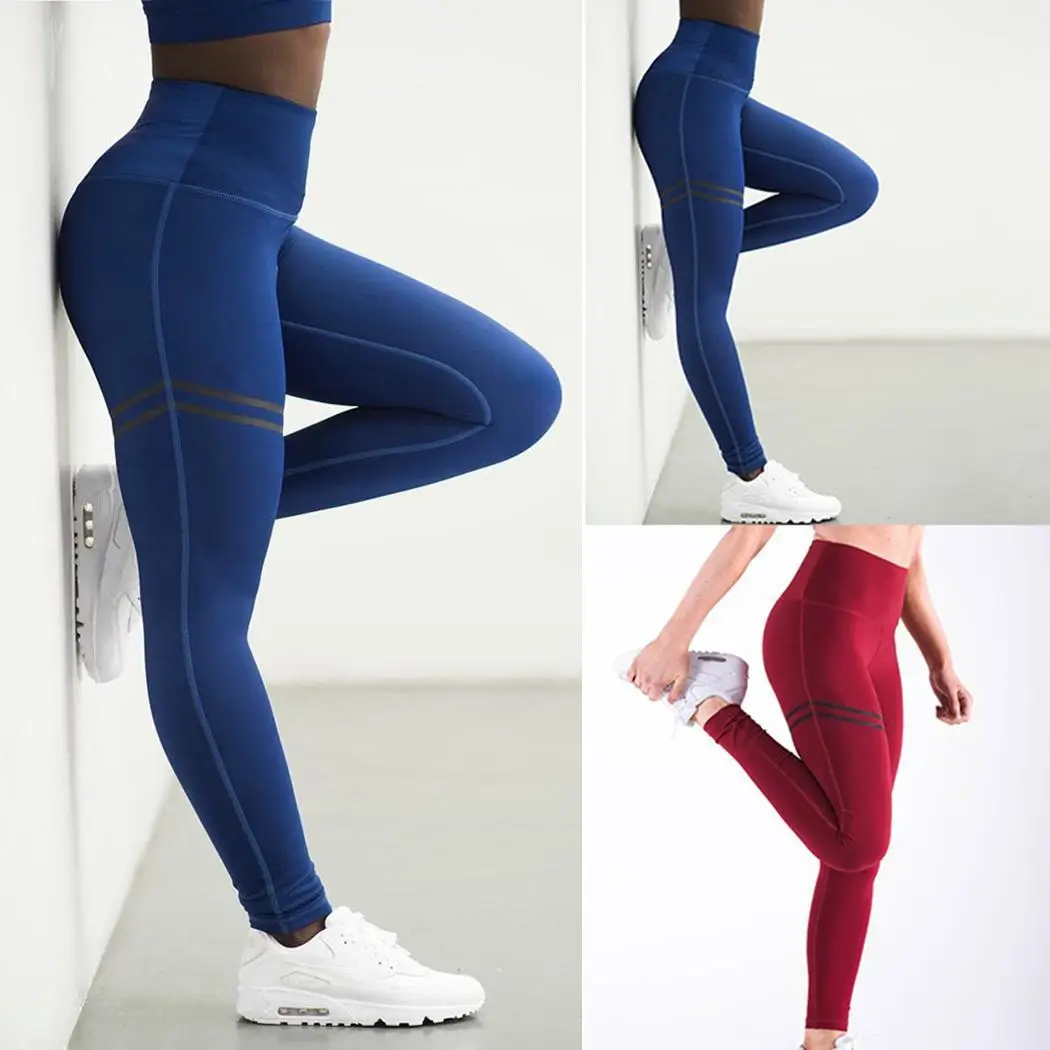 Женская мода Высокая талия эластичный пояс для йоги фитнес йога повседневные