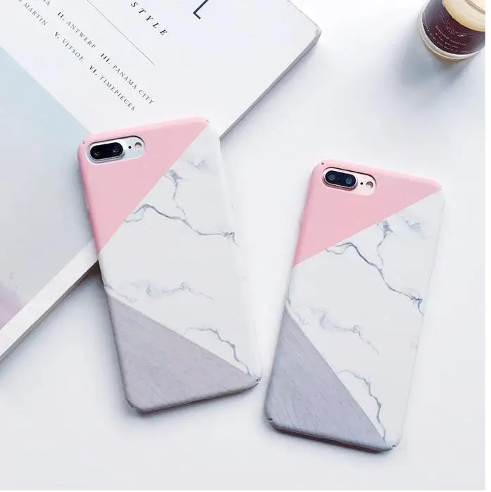 Gimfun милый разноцветный мраморный чехол для телефона Iphone 7 7plus 6 6s Модный Блестящий