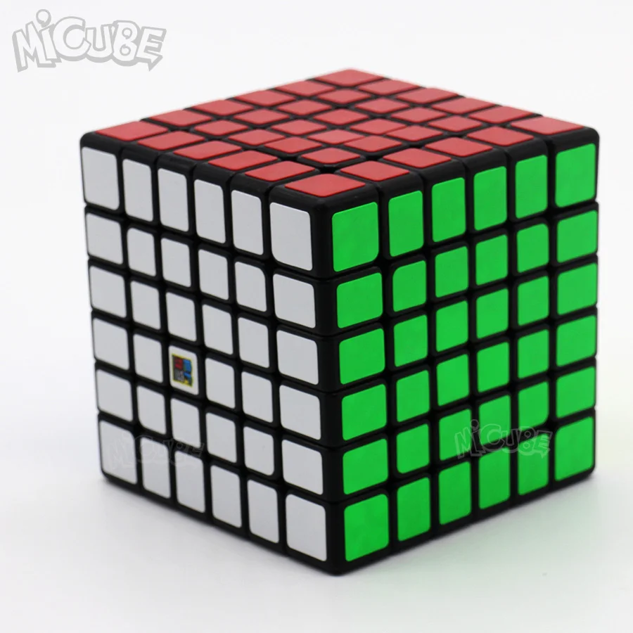 MofangJiaoshi MF6 6x6x6 куб скорость 6 слоев черный без наклеек 68 мм головоломка куб для детей нищий 6х6 куб обучающая игрушка
