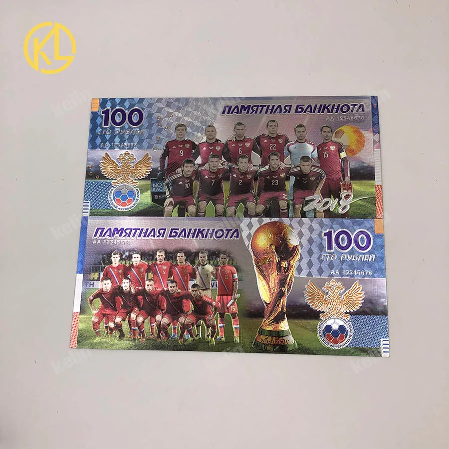 1 шт. W019 Российская банкнота Крымский мост банкноты 100 рубль Позолоченные банкноты для сувенирных подарков и коллекций - Цвет: W010-2
