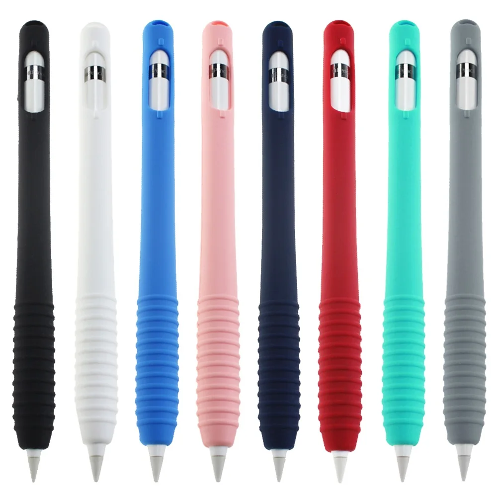 Цветной Мягкий силиконовый чехол совместимый с Apple Pencil iPad Tablet сенсорная ручка