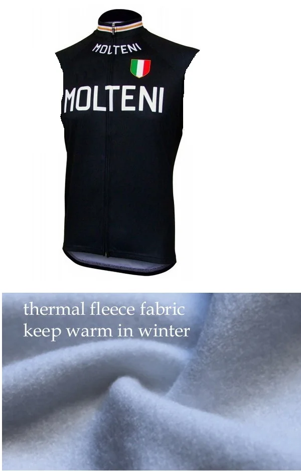 Зимний флисовый термальный 2018 MOLTENI CLASSIC 4 короткий жилет без рукавов ROPA CICLISMO