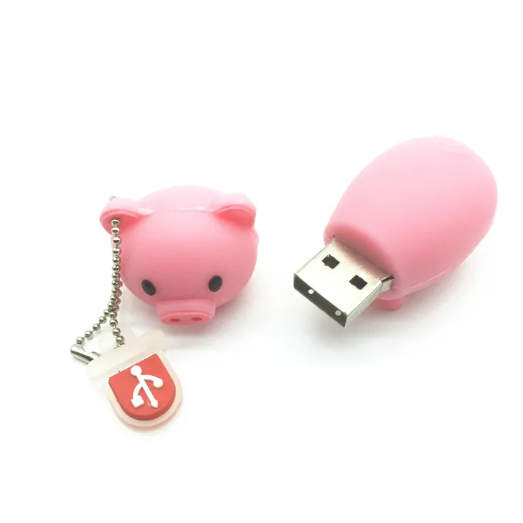 (Более 10 шт.) USB флеш накопитель с бесплатным логотипом|u disk|pig usbusb 2.0 flash |