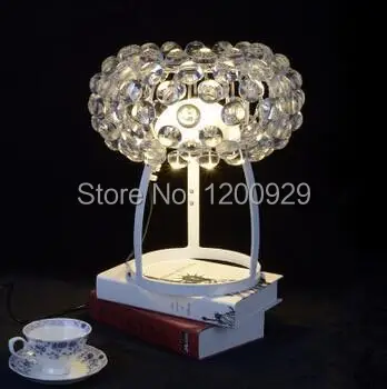 Хрустальная ионная настольная лампа современный абажур для