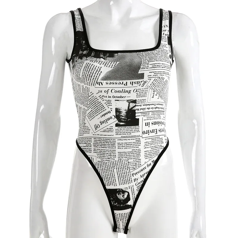 Сексуальные модные боди с рукавом-танком и u-образным вырезом женские летние