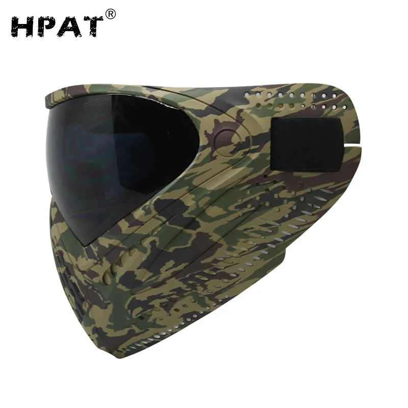 HPAT страйкбольная пейнтбольная маска с синей краской I4 тепловые линзы|paintball mask i4|i4