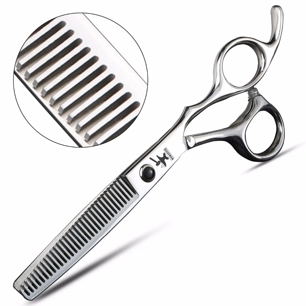 6 дюймов Парикмахерские ножницы парикмахерские профессиональные филировочные ножницы Япония 440C ножницы для волос 10-60% филировочные