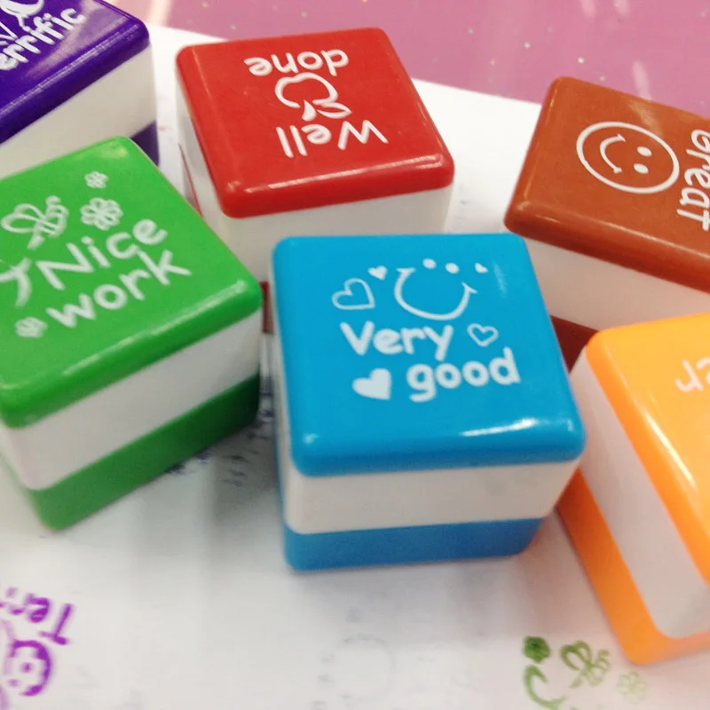 6 шт./компл. наградные марки стикеры для мотивации школьные рисунки Детские