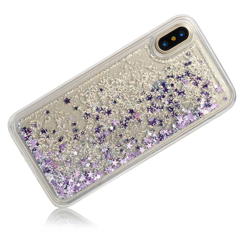 Silver Purple Star Мягкий чехол из ТПУ для iPhone X, 8, 7, 6, 6S Plus, 5, 5S, SE, 4, 4S, iPod Touch, 6, 5, силиконовый чехол, B31 - Цвет: Silver Purple Star