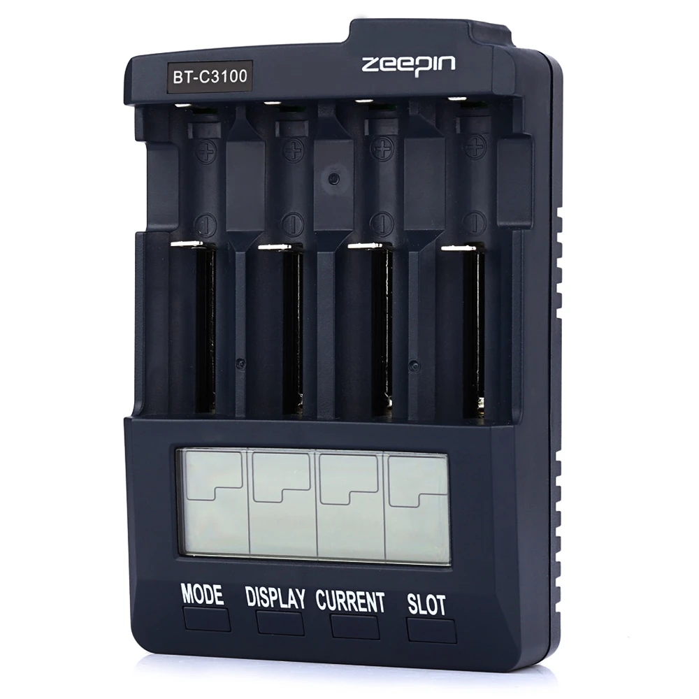 Zeepin BT-C3100 V2.2 цифровой Интеллектуальный 4 слота ЖК-зарядное устройство с перенапряжением, короткого замыкания, защита от перезарядки