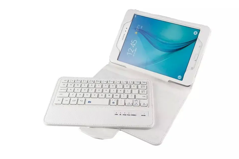 Съемный беспроводной Bluetooth клавиатура кожаный чехол для Samsung Galaxy Tab A 8 0 &quotT350 T351 |