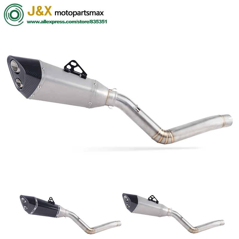 TRK502 мотоциклетная глушитель труба Akrapovic гоночная полная выхлопная система средняя Соединительная труба без шнуровки для Бенелли TRK 502 дБ-убийца