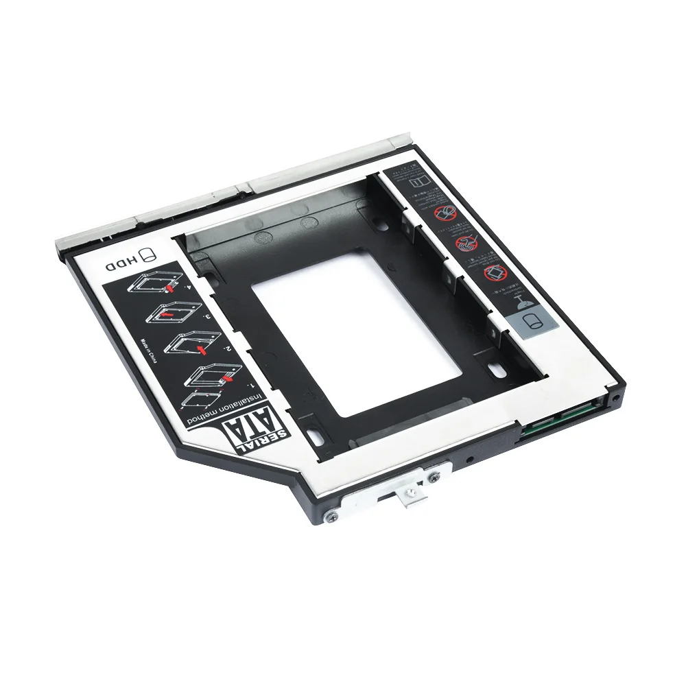 DeepFox SATA 3 0 9 5 мм 2nd HDD Caddy для 2 ''SSD жесткого диска чехол Корпус ноутбука HP2560 DVD-ROM CD