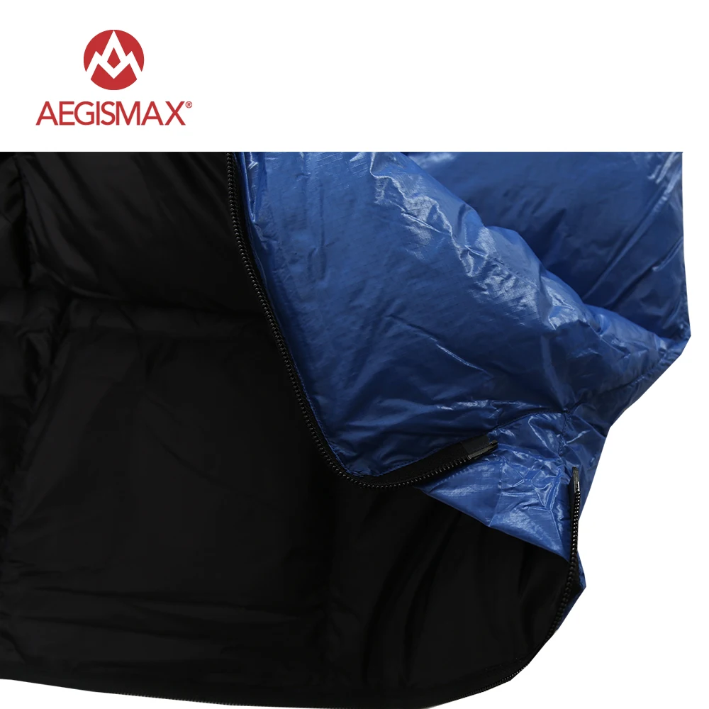 AEGISMAX Открытый конверт спальный мешок сплайсинга белая утка вниз один спальный мешок Кемпинг туристическое снаряжение семья