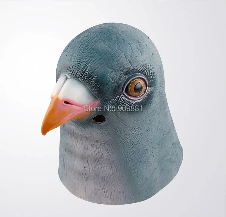 Латексная Маска животного с головой голубя гигантская птица на Хэллоуин