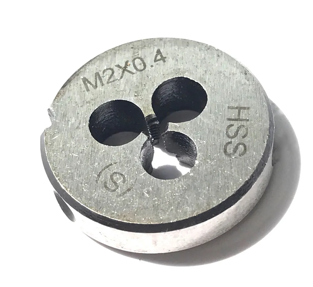 1 шт. метрические стандартные HSS Die M2.0 x 0,4 мм нитки ing инструменты токарные станки модель инженер Maker 2 мм x 0,4 мм
