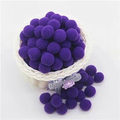 32dark purple 10/15/20/25/30 помпон пушистый плюшевая ткань ремесла Сделай Сам мягкие Pom Pon акриловыми помпонами Бал пушистика домашний декор швейные принадлежности Craf микс Цвет - Цвет: 32dark purple