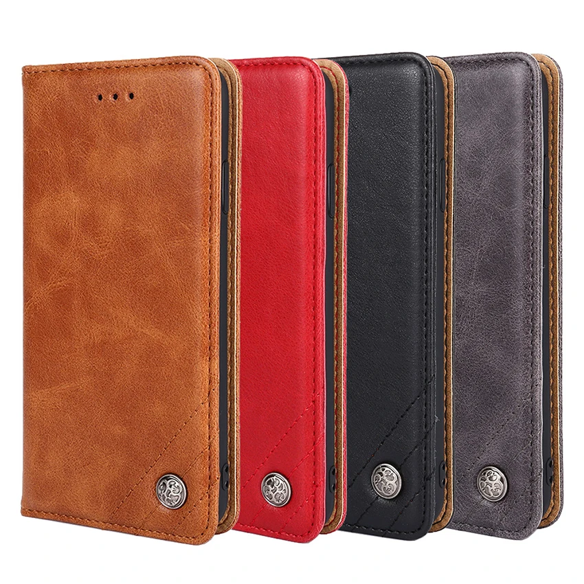 

Funelego PU/TPU Luxury Flip Phone Case For iPhone 6 6S 7 8 Plus X XS Max XR Leather Wallet With Card Slots Kickstand Cover