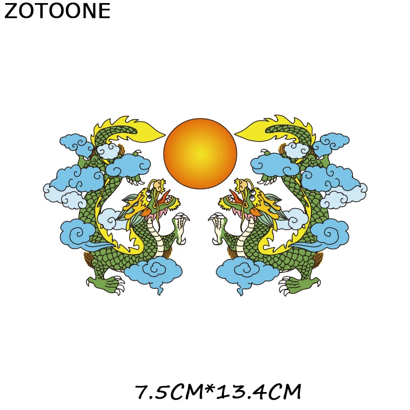 ZOTOONE Дракон Тотем &quotсделай сам&quot патч на одежде с помощью утюга переводы для