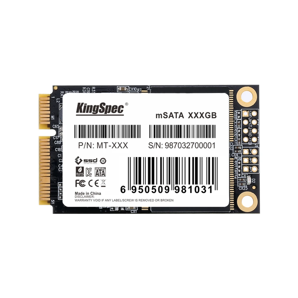 KingSpec 256 гб mSATA SSD внутренний твердотельный жесткий диск Mini SATA 6Gbs для ноутбука