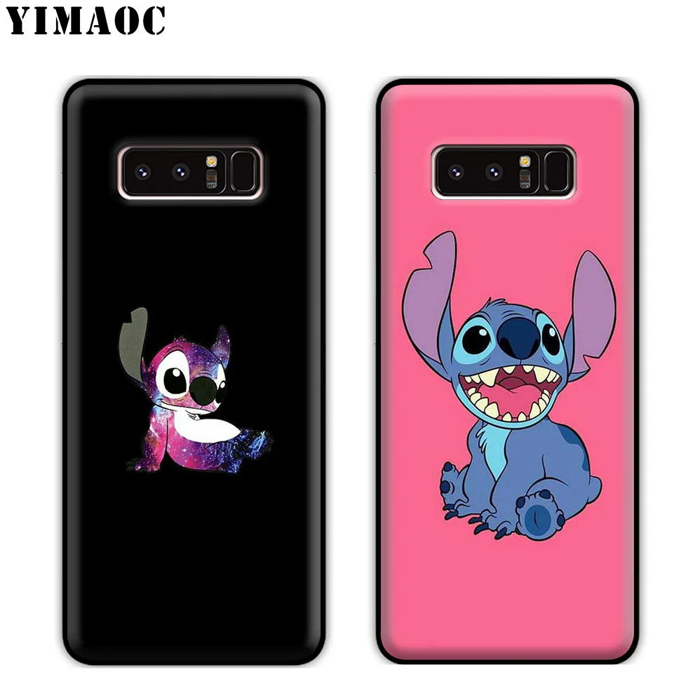 YIMAOC Cartoon Lilo Stitch Soft Silicone Case for Samsung Galaxy Note 10 Plus 9 8 A9 A8 A6 2018 A5 A3 2017 2016 |