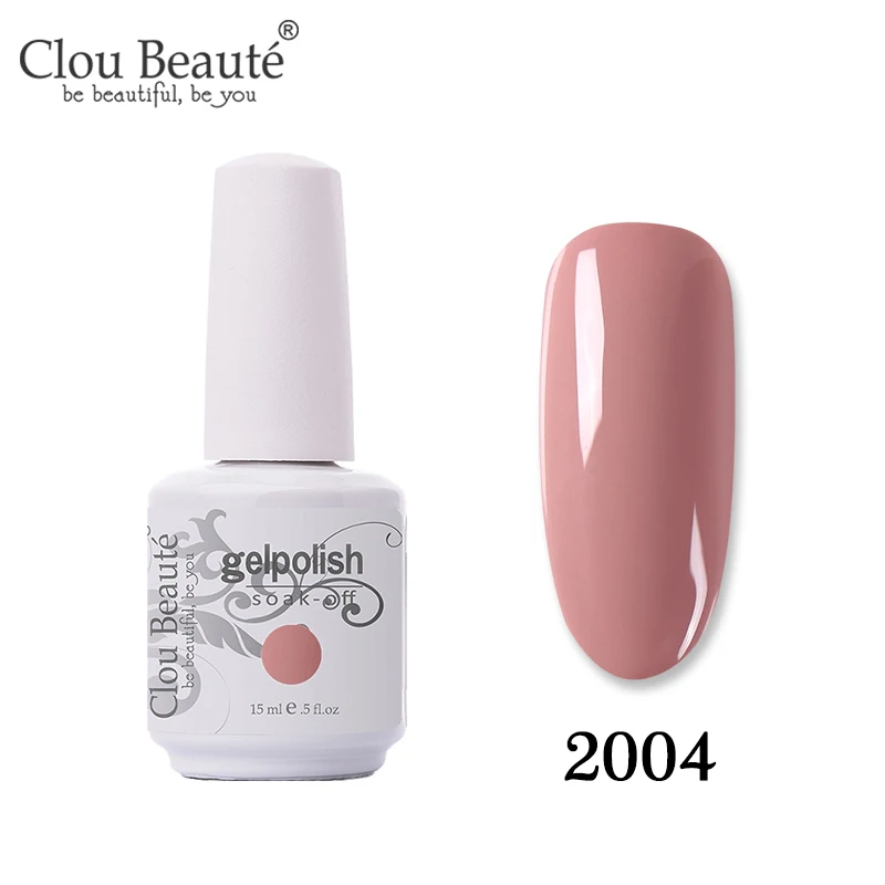 Clou Beaute цвет 15 мл Гель-лак для живописи гель для ногтей полуперманентный УФ лак для ногтей Soak Off Белый гель лак для ногтей - Цвет: 2004