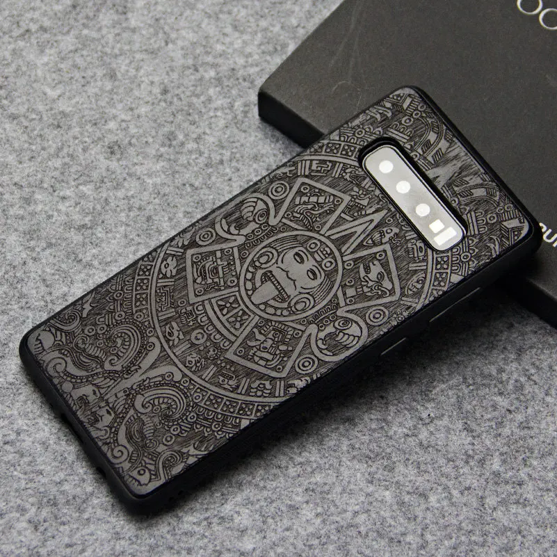 Чехол для samsung Galaxy S10e S10 S10 Plus, роскошная гравировка на дереве, защитный бампер для samsung S10e S10 S10+ чехол s Capa
