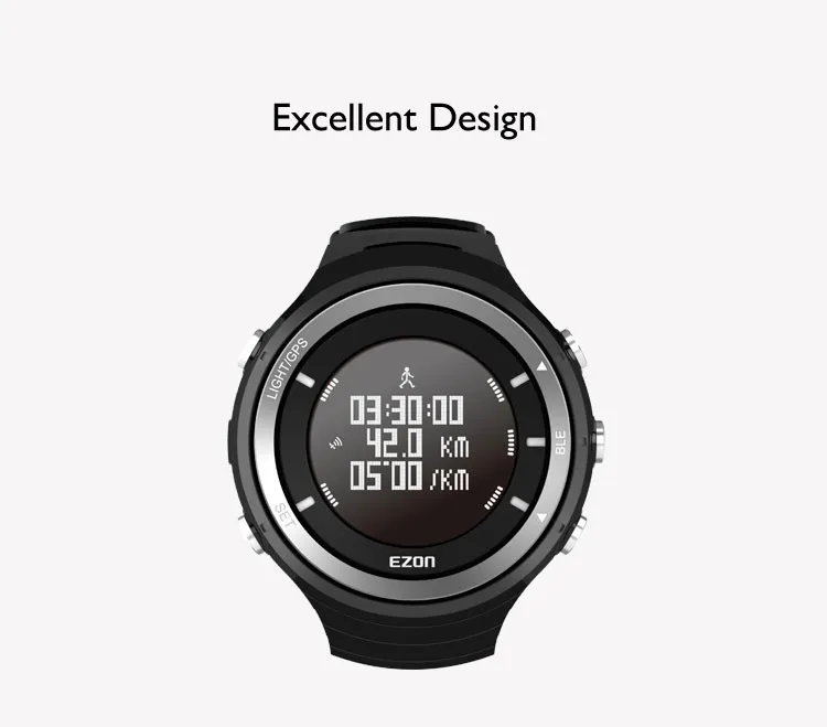 Ezon часы G3 Профессиональные уличные gps Bluetooth часы для бега с пульсом, альтиметром, функцией барометра