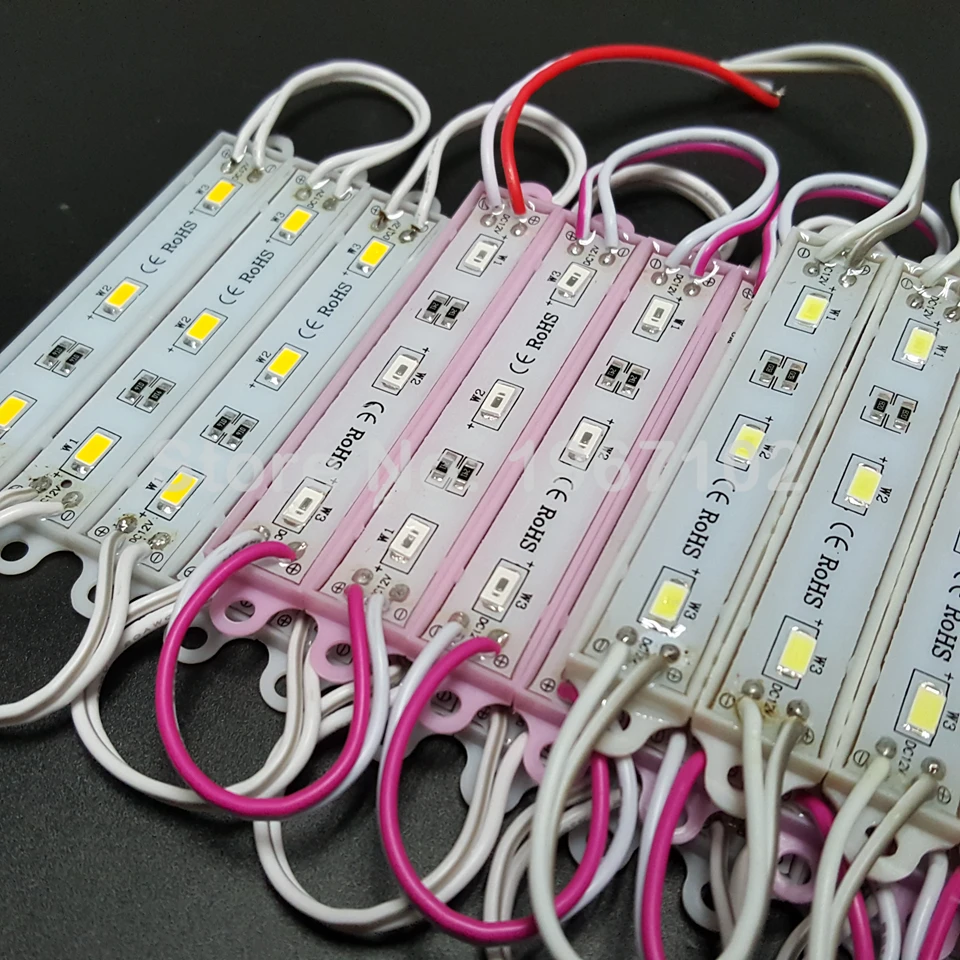 DC12V SMD 5730 3 светодиодный s светодиодный модуль IP65 водонепроницаемый светильник 5730 белый/красный/зеленый/синий высококачественный рекламный светильник