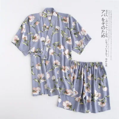 Женское кимоно юката традиционный пижамный комплект в японском стиле домашняя