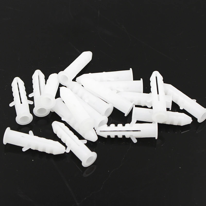 200 шт. белые нейлоновые винтовые болты с пластиковой заглушкой расширительные