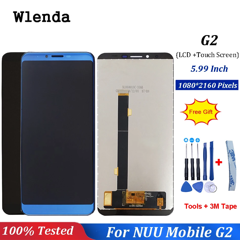 ЖК дисплей и сенсорный экран в сборе для NUU Mobile G2 замена с инструментами G2|Экраны