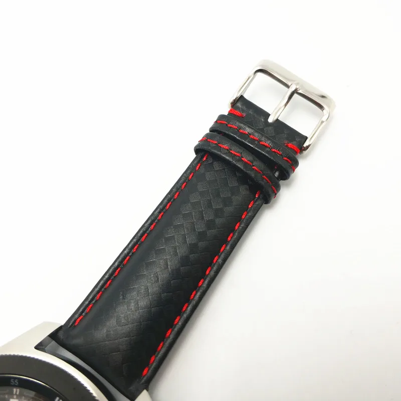 AKGLEADER кожаный ремешок из углеродного волокна для samsung Galaxy Watch 42/46 мм gear S3 ремешок на запястье для Amazfit1 2 huawei GT 2 Watch 2Pro