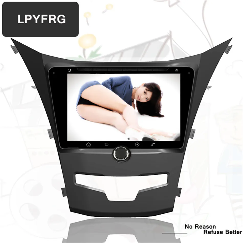 Автомобильный dvd плеер ssangyong Kyron Actyon 4G BT с поддержкой dvr восьмиядерным процессором